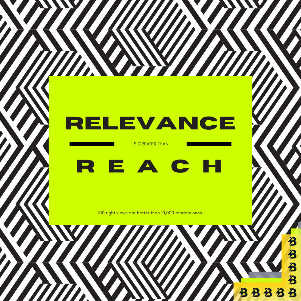 relevance is greater than reach